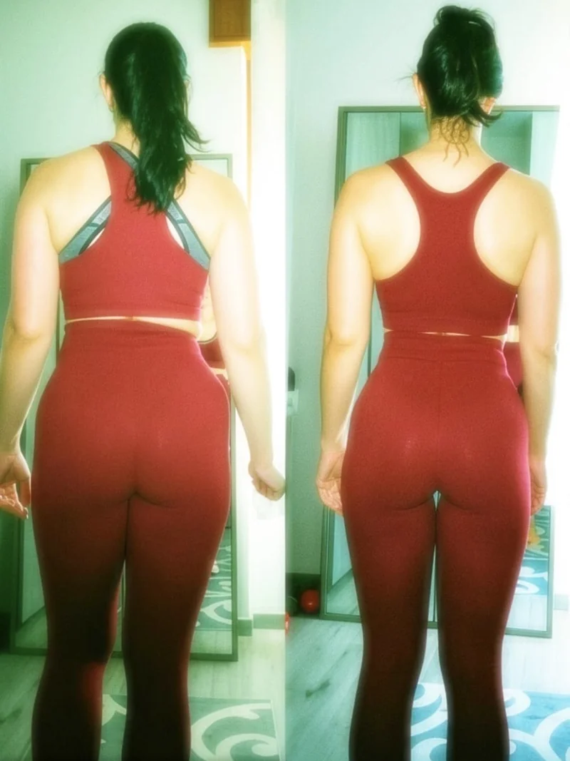 Antes e depois de paciente